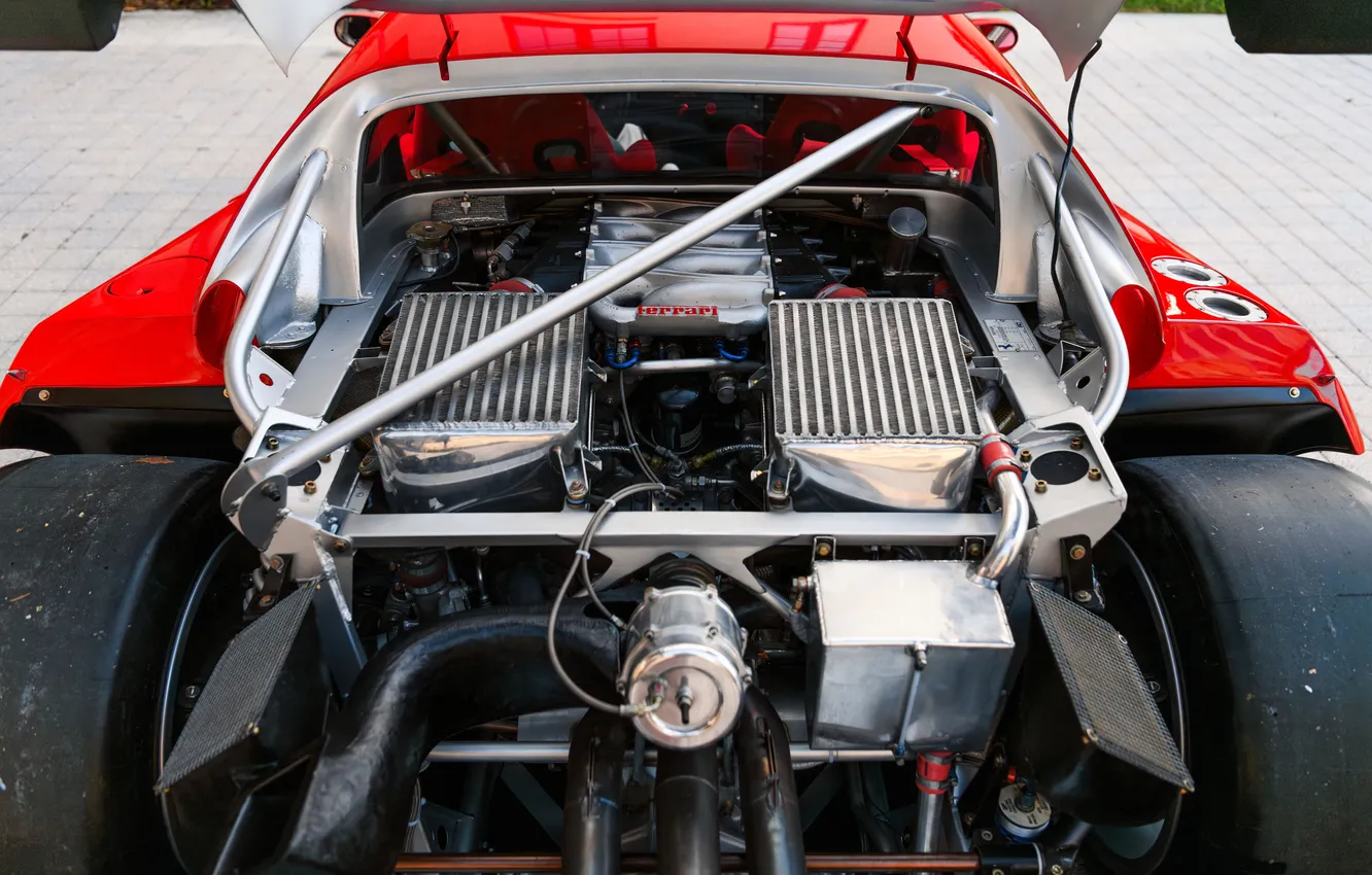 Фото обои Ferrari, суперкар, supercar, 1992, единственный экземпляр, the only instance, by Michelotto, Ferrari F40 LM GTC