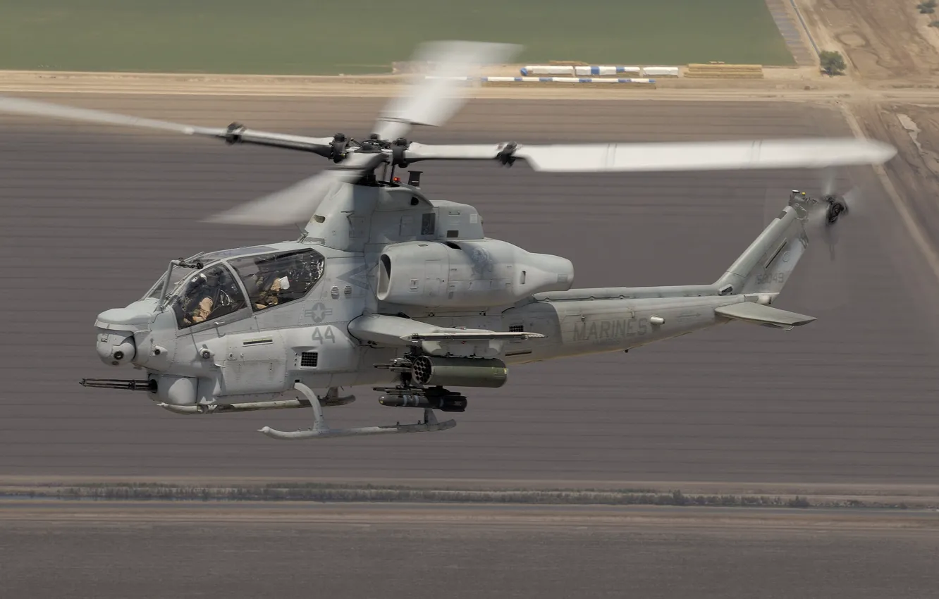 Фото обои полет, вертолет, Viper, ударный, Bell AH-1Z, «Вайпер»