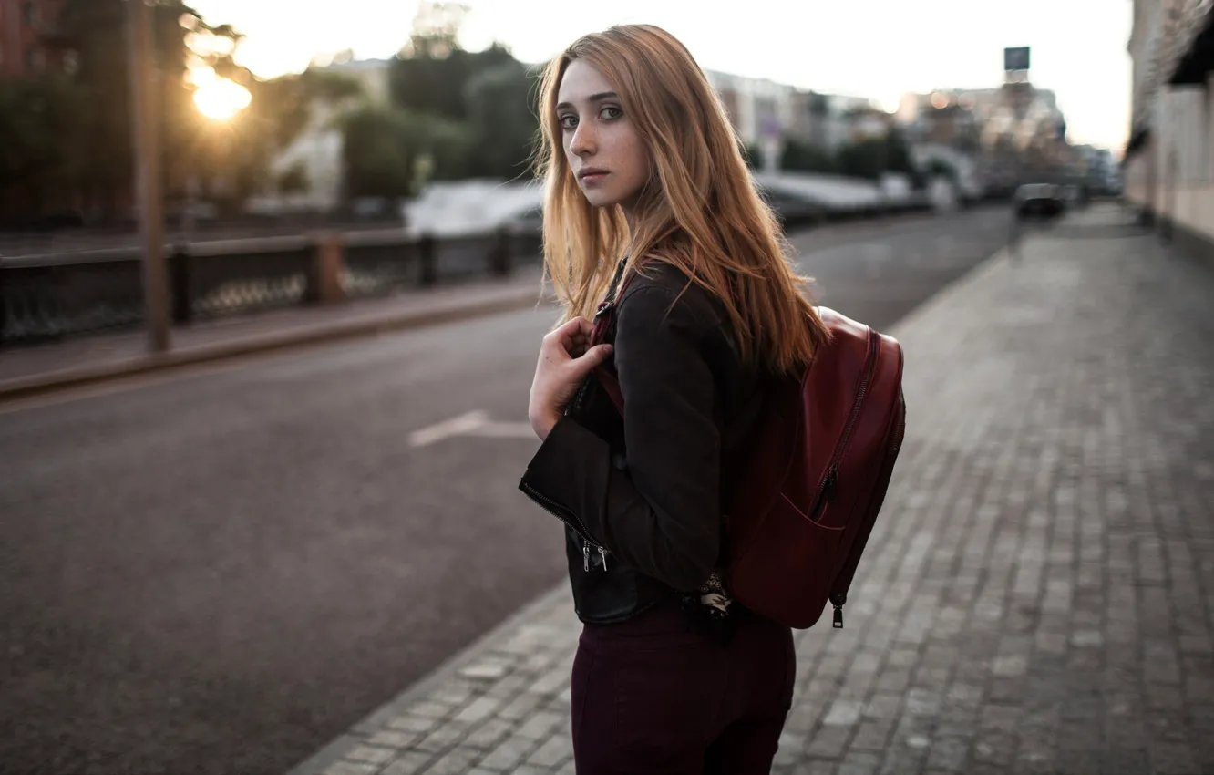 Фото обои девушка, веснушки, милашка, Андрей Фролов