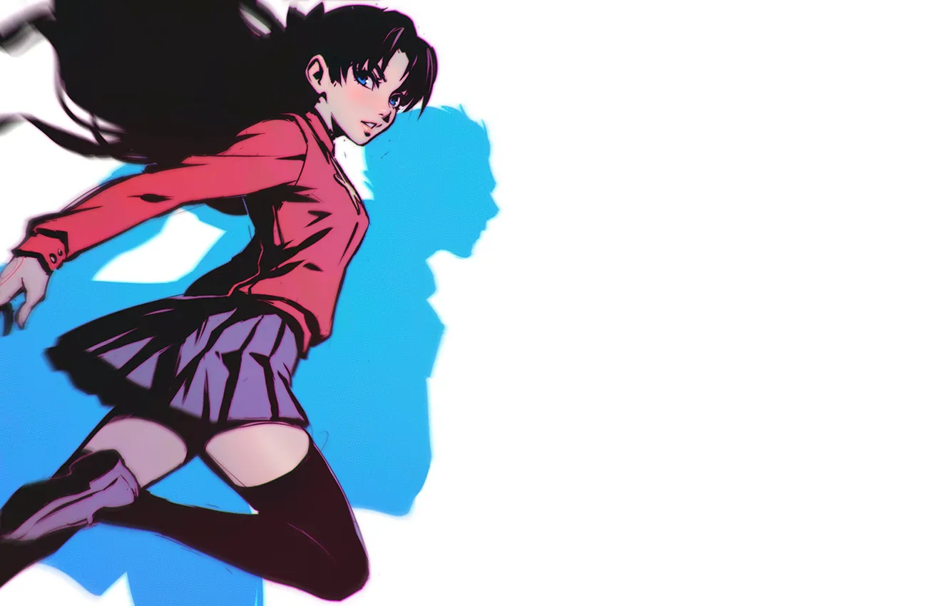 Фото обои drawing, Archer, Tohsaka Rin, fate, Stay Night, Ilya Kuvshinov, Unlimited Blade Works
