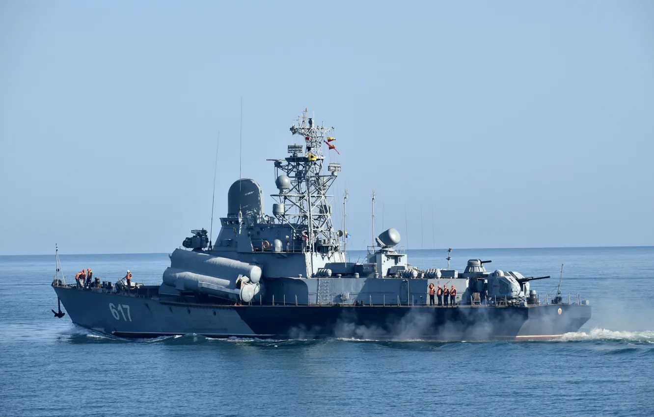 Фото обои корабль, ракетный, Мираж, малый, шифр Овод