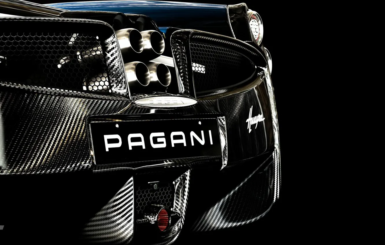 Фото обои Carbon, Pagani Huayra, Gran Turismo Sport
