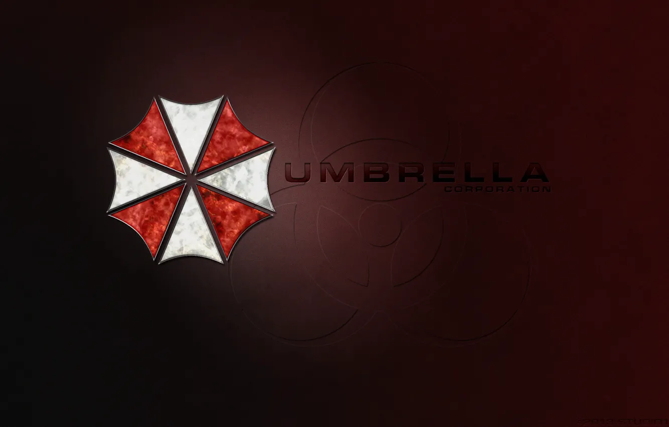 Фото обои red, logo, game, texture, Resident Evil, Umbrella, Biohazard, Umbrella Corp.