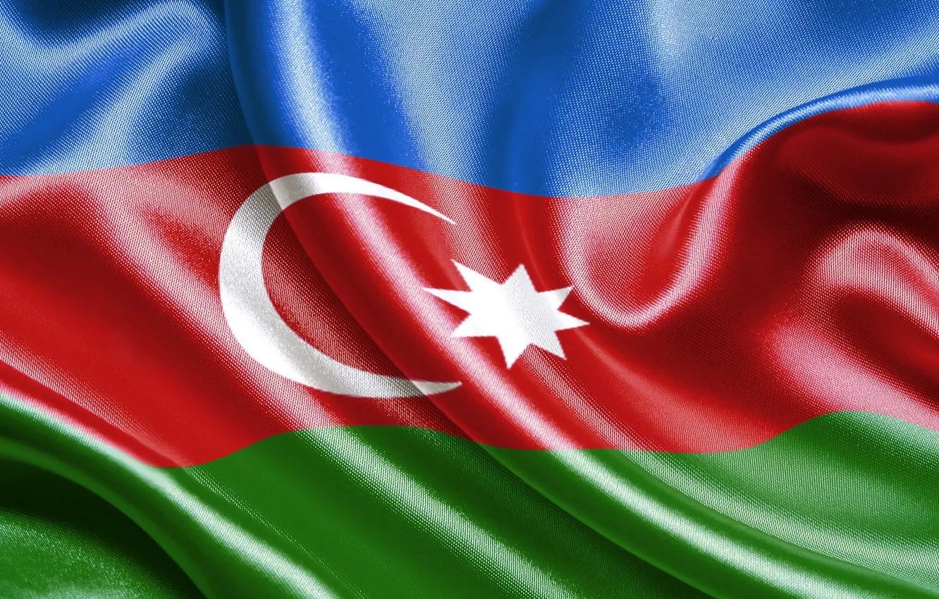 Фото обои Флаг, Азербайджан, Azerbaijan