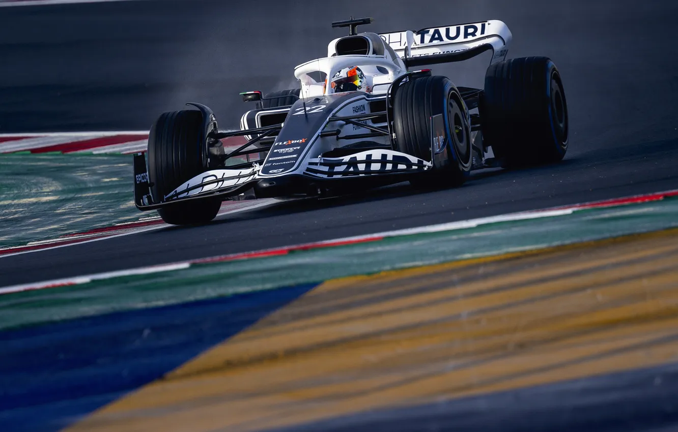 Фото обои Formula 1, Формула-1, гоночный автомобиль, racing car, 2022, Formula 1 car, Scuderia AlphaTauri, AlphaTauri AT03