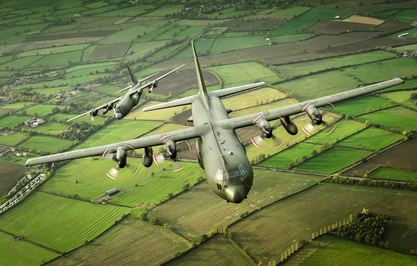 Фото обои самолёты, Hercules, военно-транспортные, C-130K