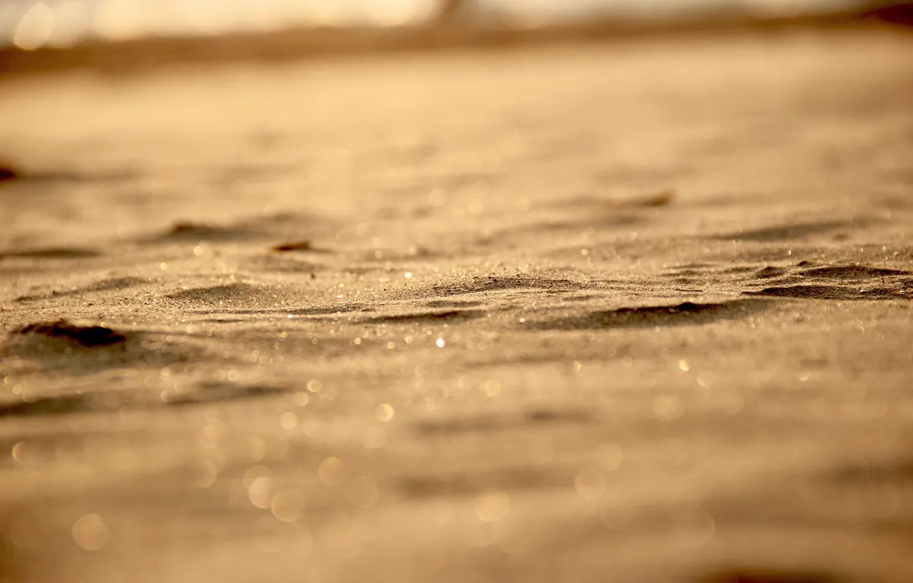 Фото обои песок, макро, свет, light, macro, sand, боке, bokeh