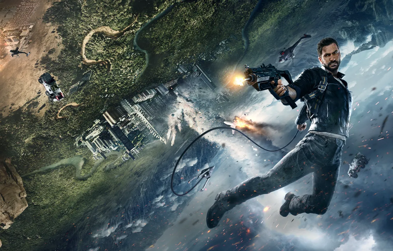 Фото обои Square Enix, Avalanche Studios, Rico Rodriguez, Just Cause 4, Just Cause
