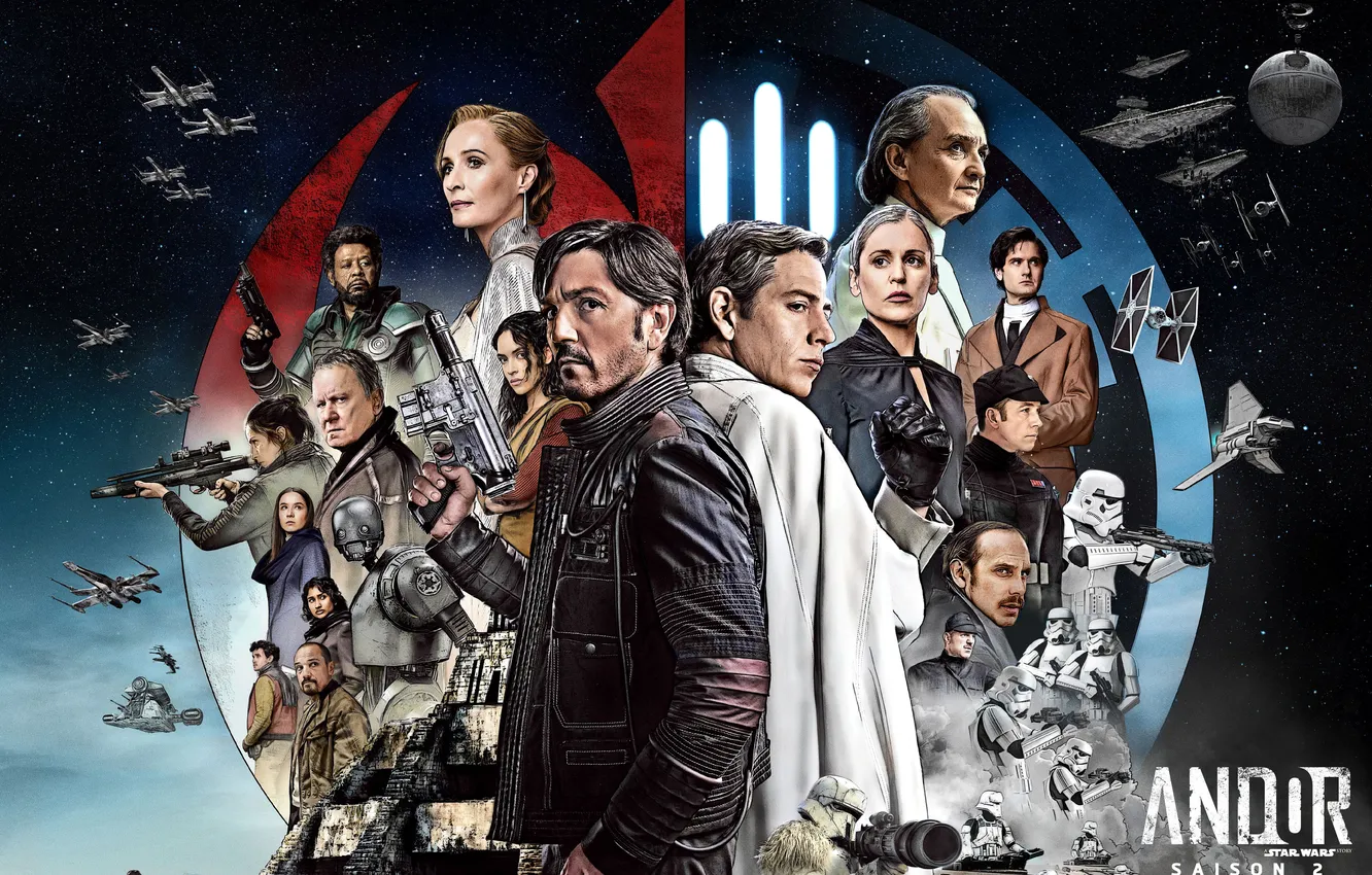 Фото обои фантастика, Star Wars, арт, сериал, постер, персонажи, Diego Luna, Диего Луна