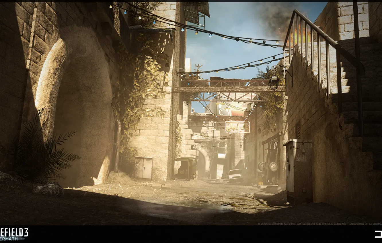 Фото обои город, Battlefield 3, Aftermath, Premium