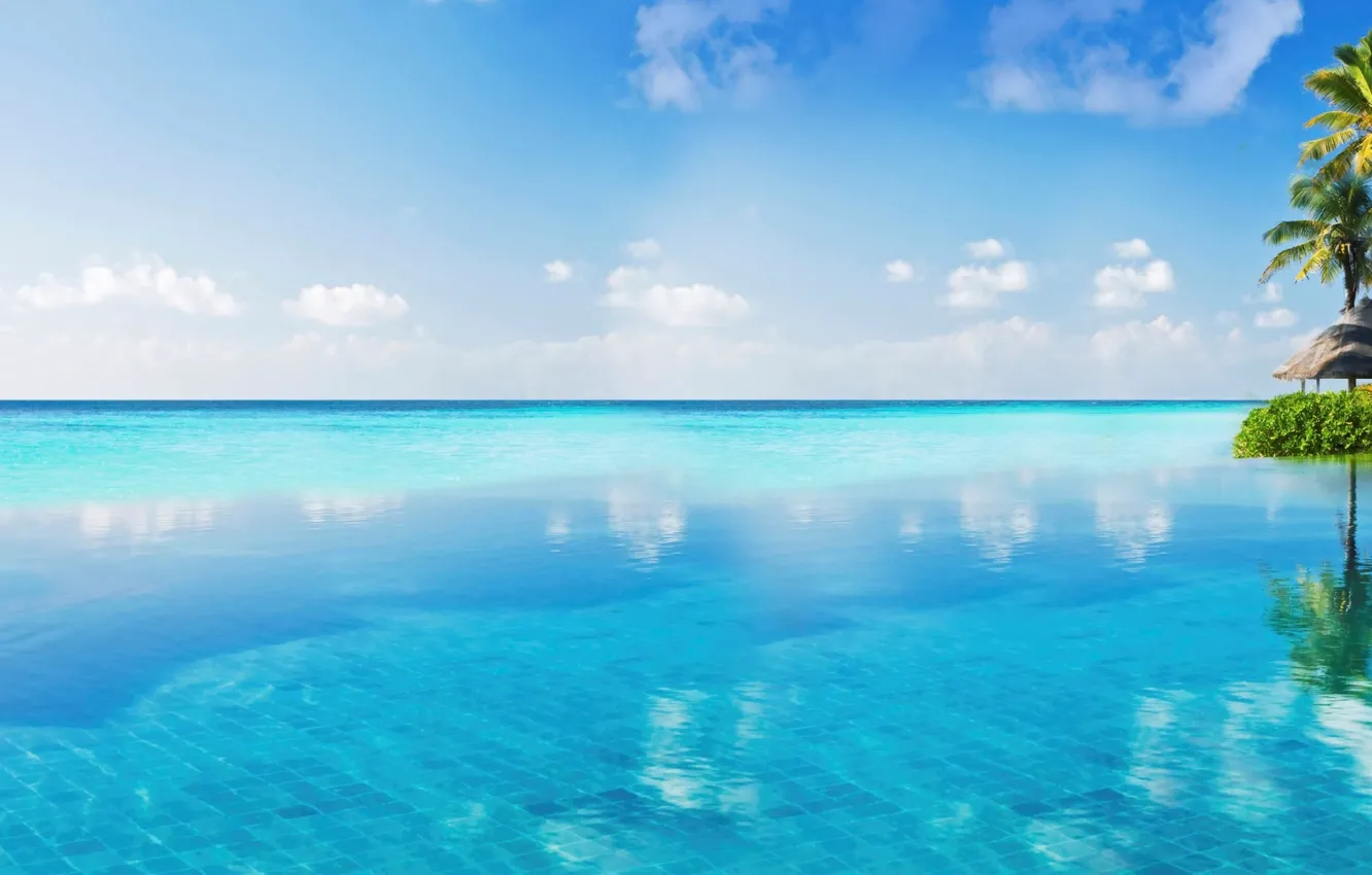 Фото обои sea, landscape, tropics