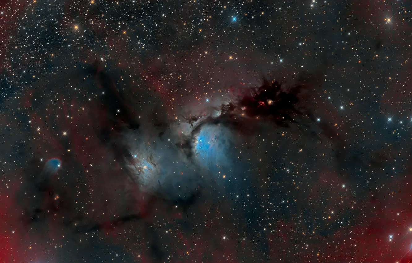 Фото обои Орион, отражательная туманность, Messier 78, в созвездии