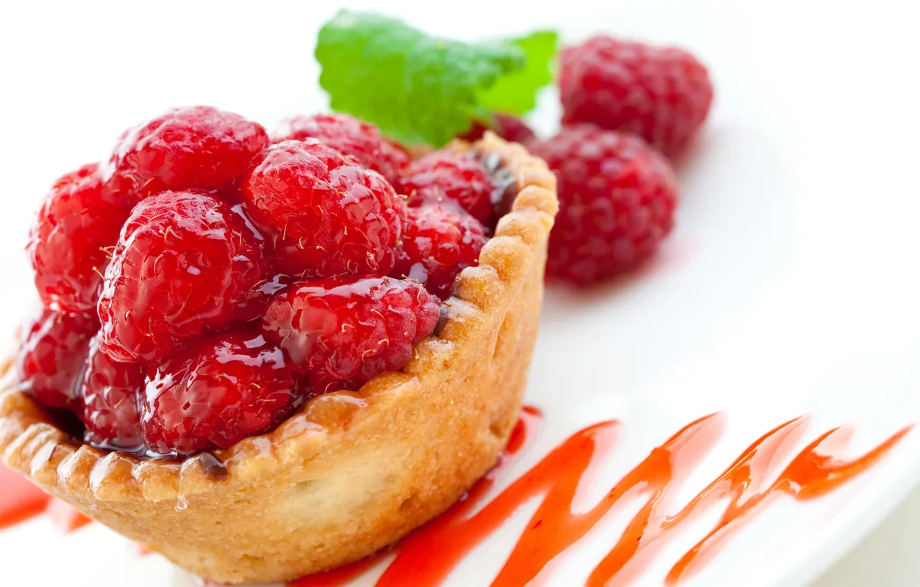 Фото обои ягоды, малина, пирожное, fresh, десерт, сладкое, dessert, berries
