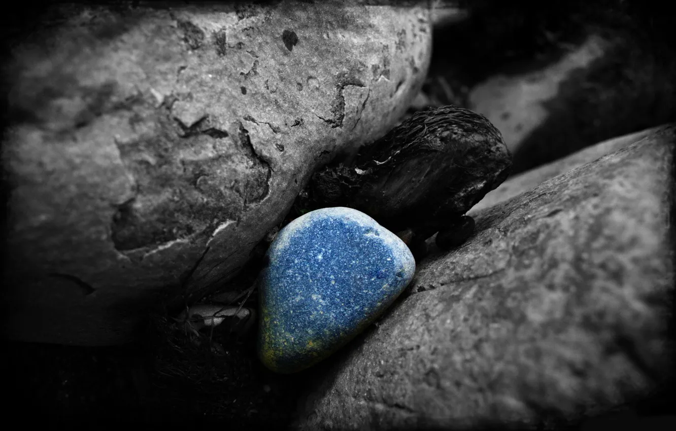 Фото обои камни, цвет, черно-белая