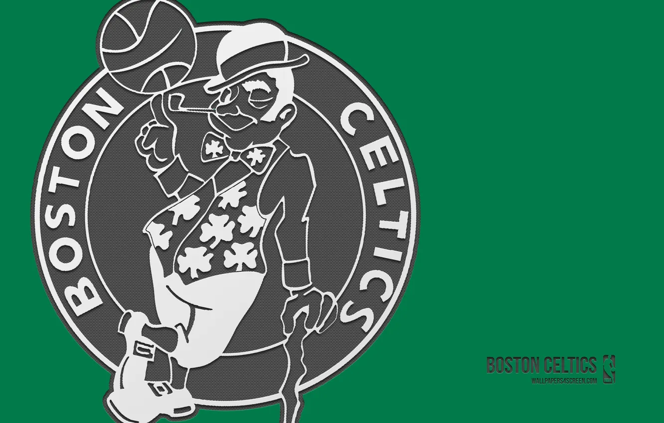 Фото обои Logo, Boston, NBA, Basketball, Boston Celtics, Celtics, Emblem, Badge