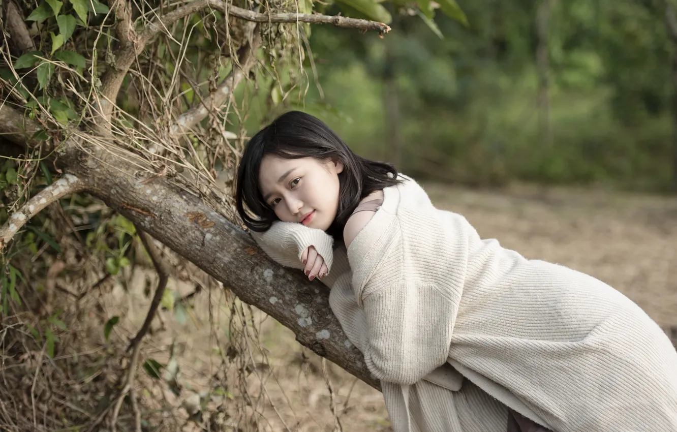 Фото обои woman, model, cute