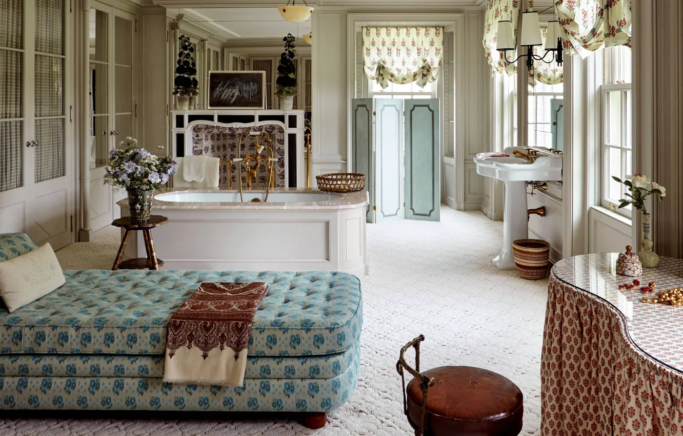 Фото обои дизайн, стиль, комната, интерьер, Великобритания, Southampton, Саутгемптон, роскошная ванная