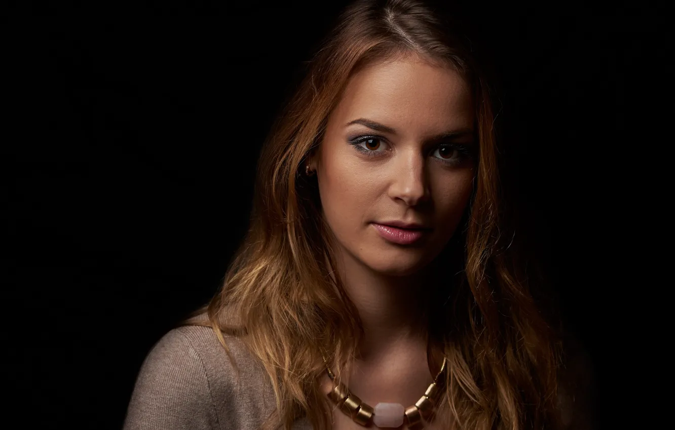 Фото обои взгляд, девушка, портрет
