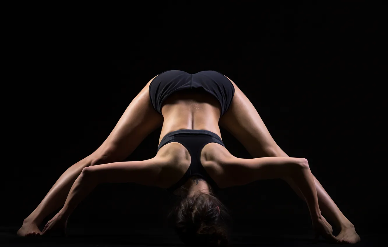 Фото обои pose, back, yoga, stretching