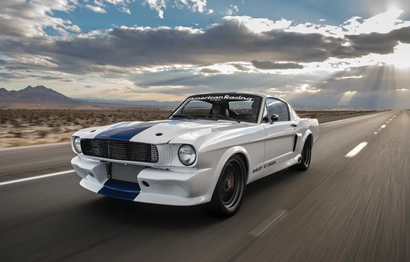 Фото обои Car, Ford Mustang, Speed, Muscle car, Road, Classic car, Shelby GT350CR