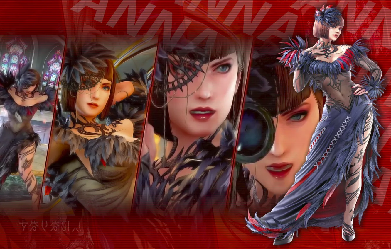 Фото обои девушка, коллаж, Tekken 7