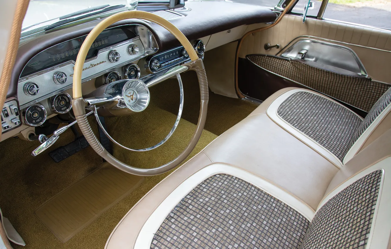 Фото обои Coupe, 1957, ретро автомобили, DeSoto, Chrysler Corporation, retro cars, DeSoto Adventurer Hardtop