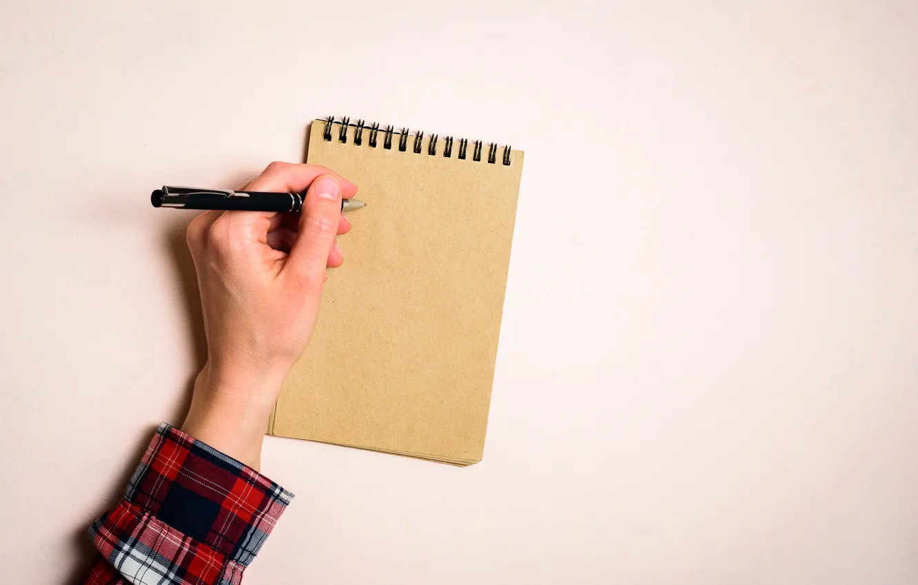 Фото обои hand, notes, ideas, blank