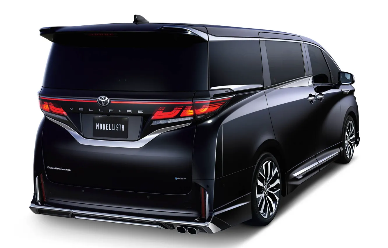 Фото обои Toyota, вид сзади, минивэн, Vellfire, 2023, Modellista, Toyota Vellfire