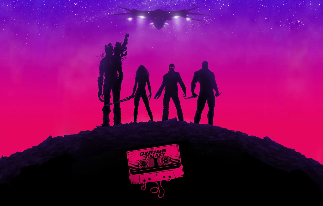 Фото обои фильм, комиксы, Marvel, movie, comics, аудиокассета, Марвел, Guardians of the Galaxy