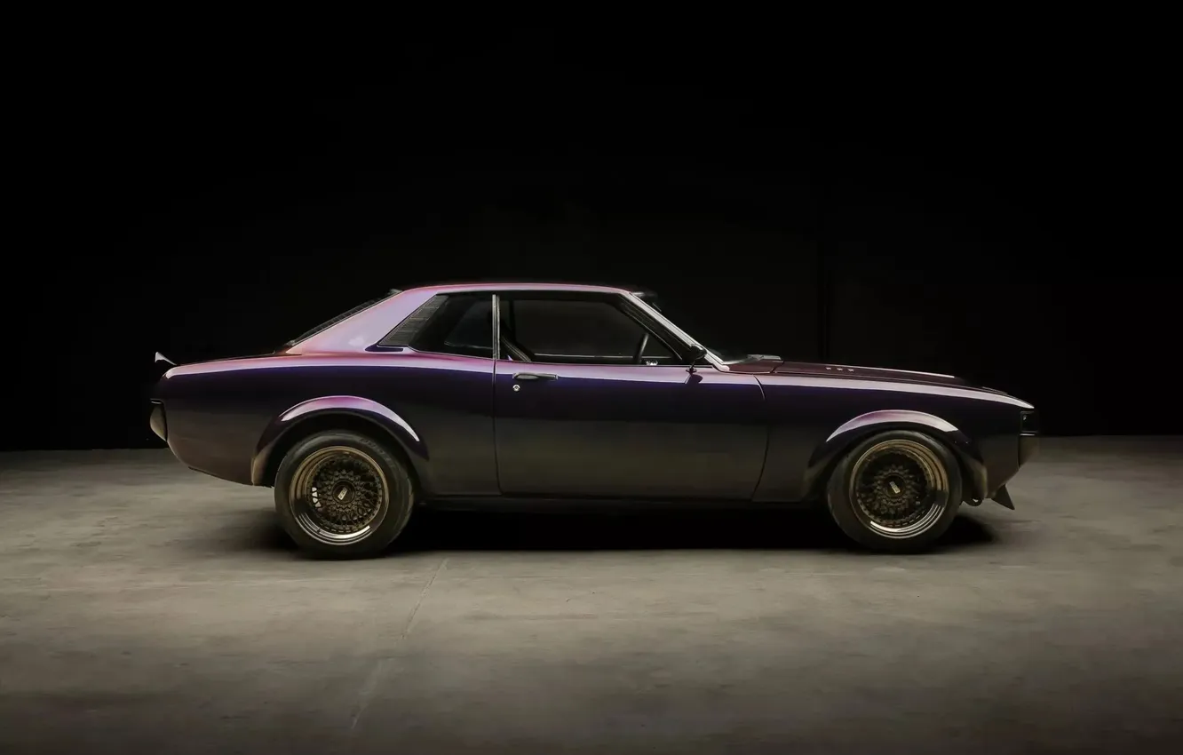 Фото обои Toyota, vehicle, classic car, Toyota Celica, Powered 1977, purple cars