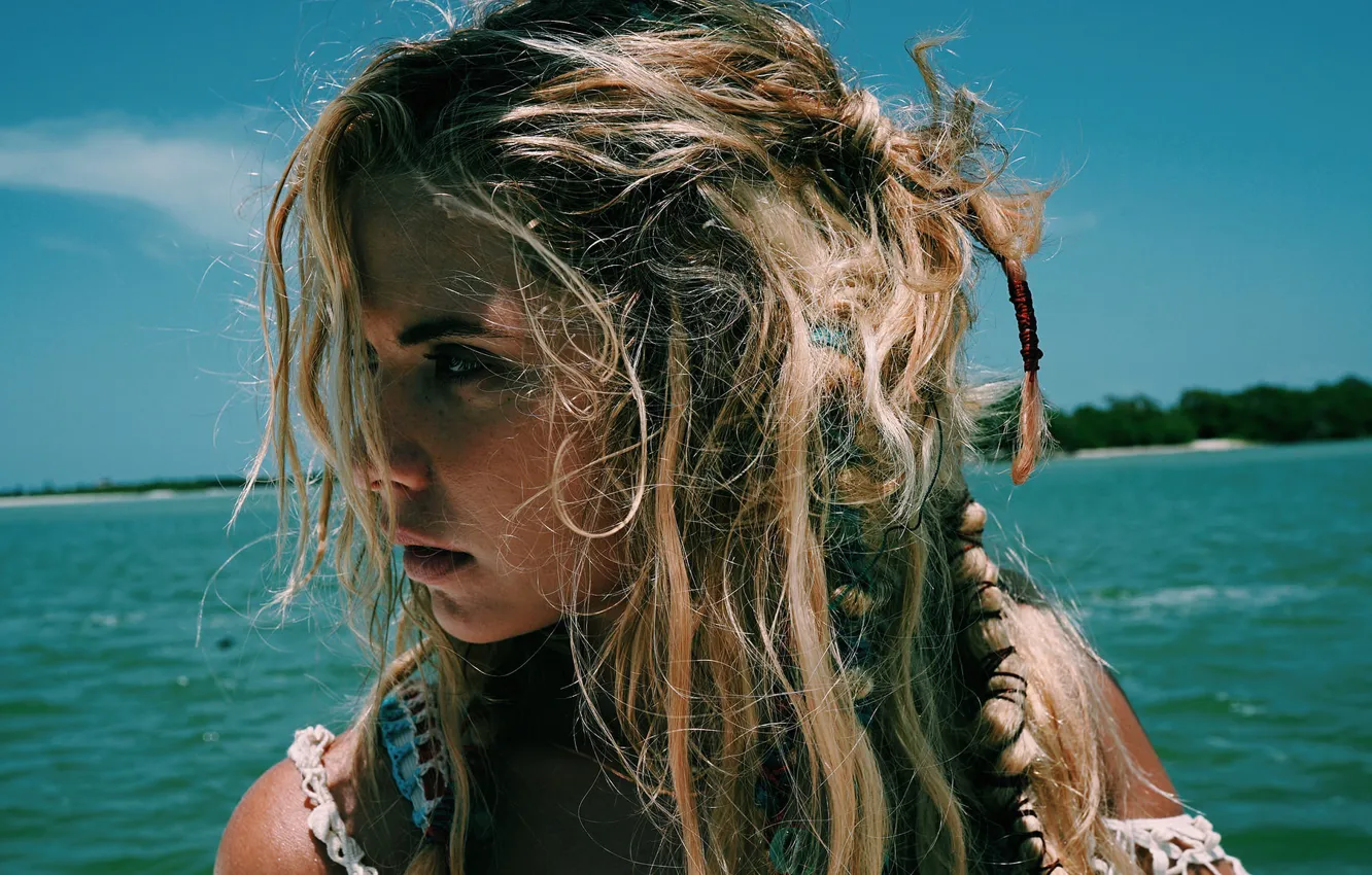 Фото обои актриса, блондинка, профиль, Ashley Benson