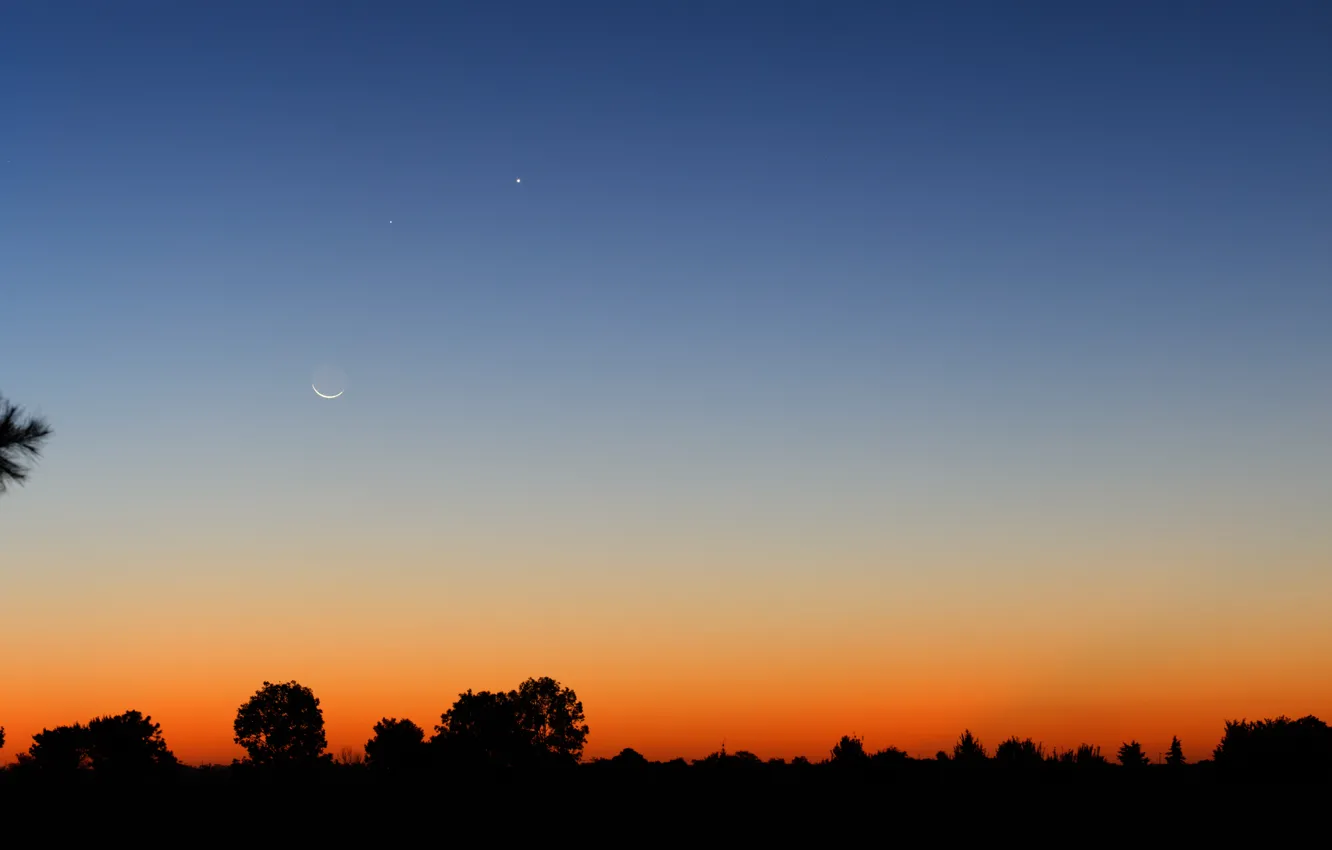 Фото обои Луна, Меркурий, Венера, Аргентина