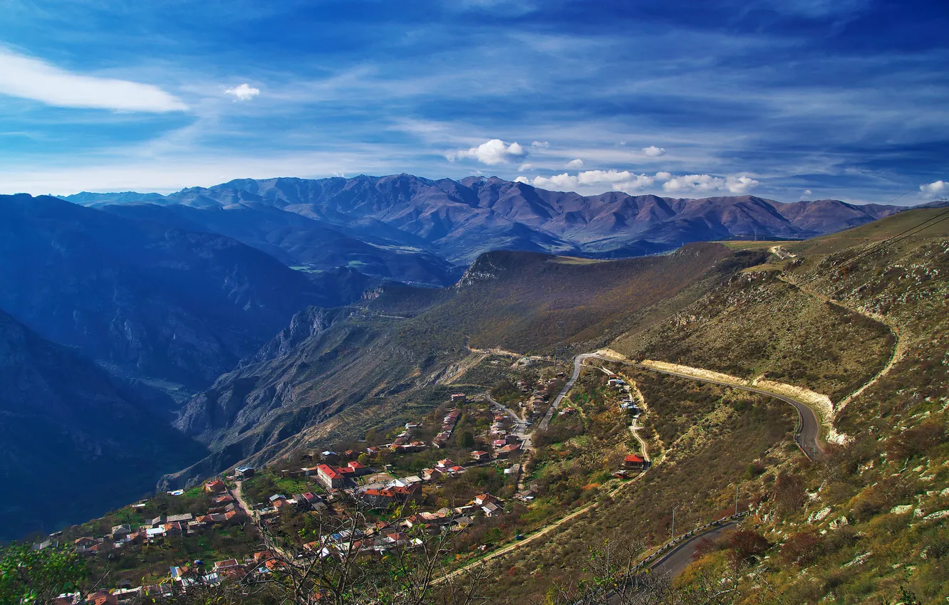 Фото обои горы, Армения, Татев