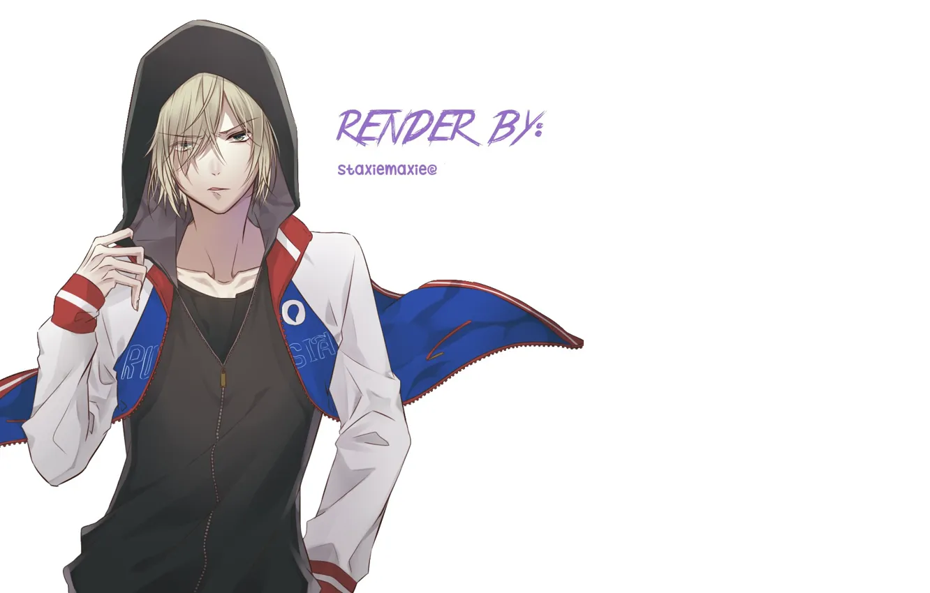 Фото обои аниме, арт, Yuri on Ice, Юрий на льду, Юрий Плиседский