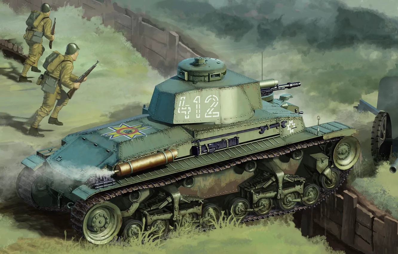 Фото обои Skoda, чехословацкий лёгкий танк, LT vz.35, румынский танк R-2