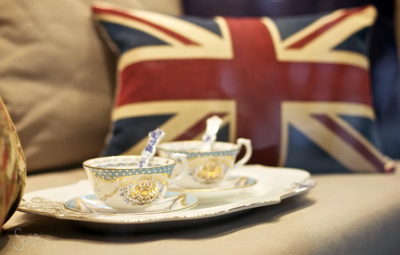 Фото обои чай, чашки, Brexit