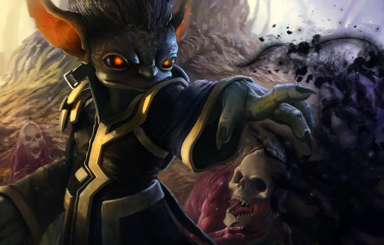 Фото обои Guild Wars 2, asura, mmo, GW2, necromancer