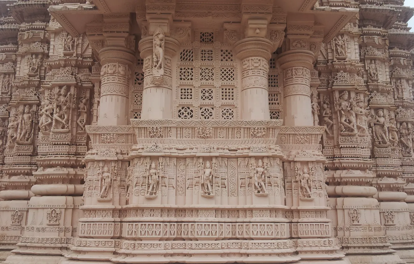 Фото обои stone, india, temple, taranga