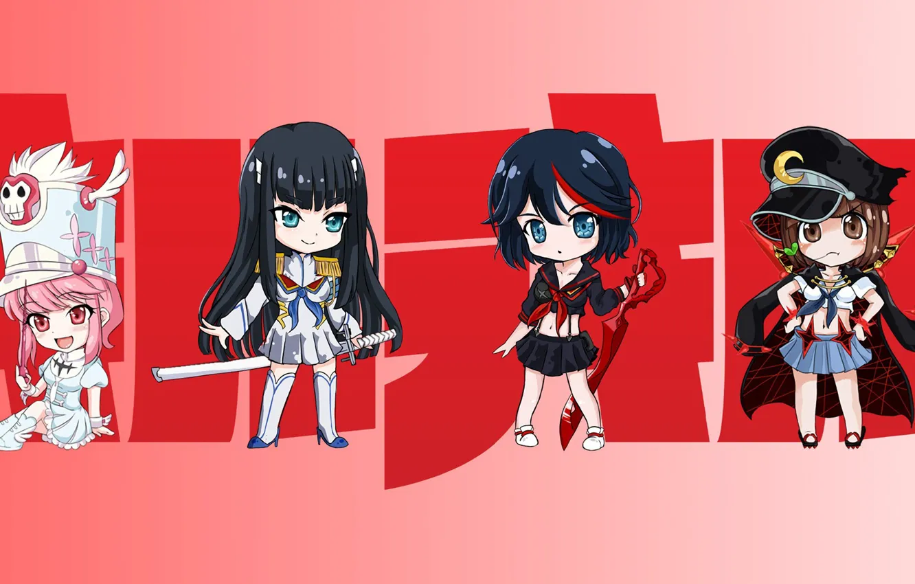 Фото обои sword, weapon, anime, chibi, katana, ken, blade, brunette