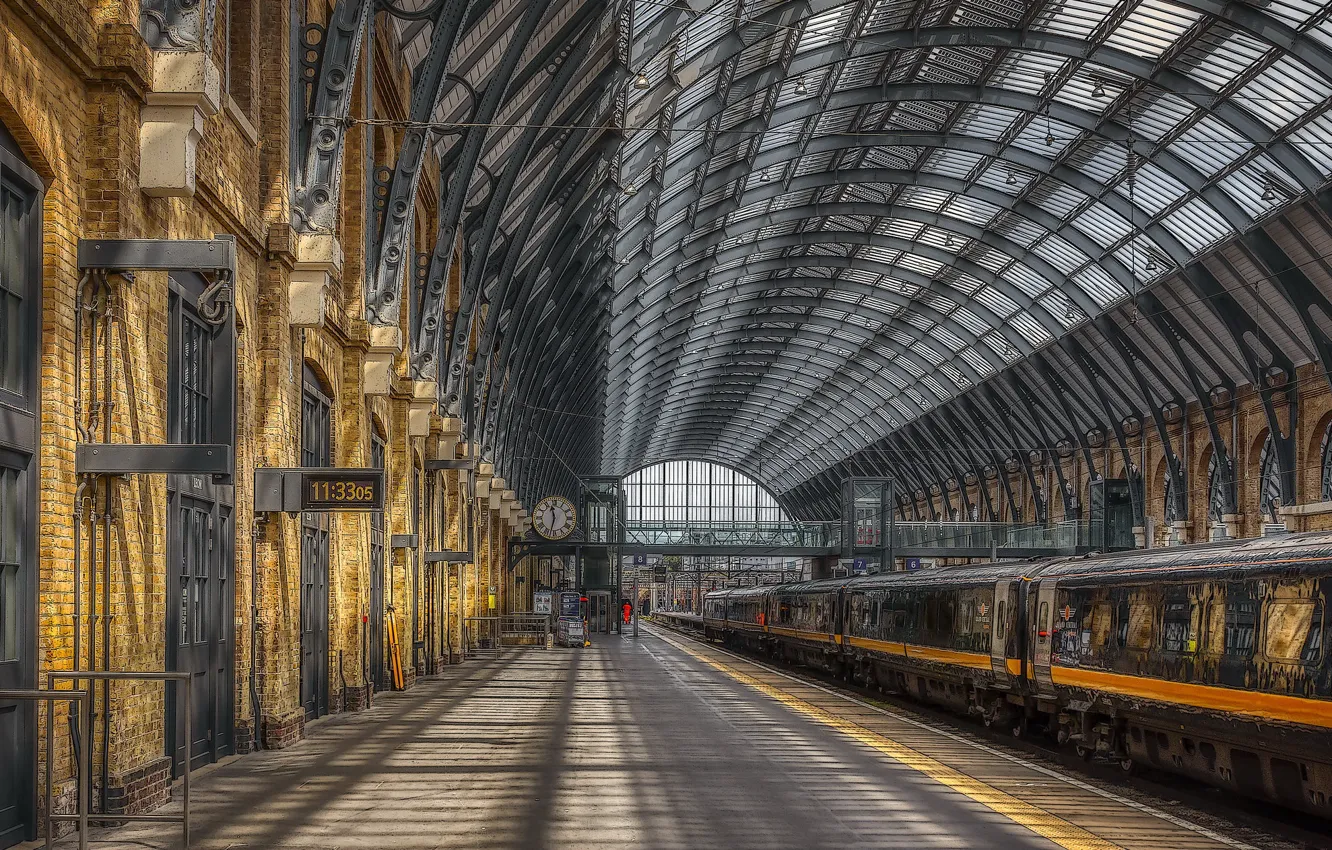 Фото обои город, станция, England, Camden, King's Cross