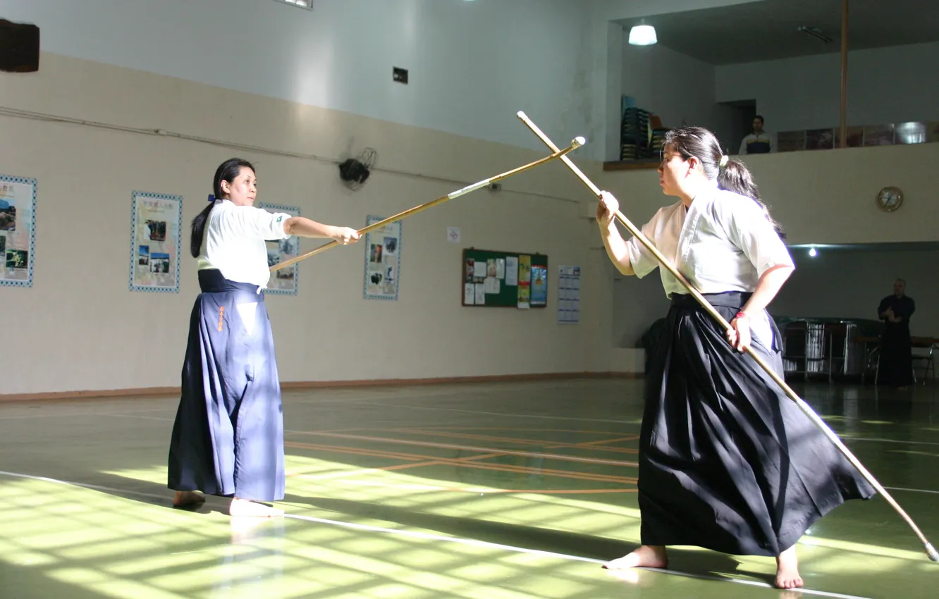 Фото обои weapon, samurai, asian, martial artist, dojo, Naginata, japonese