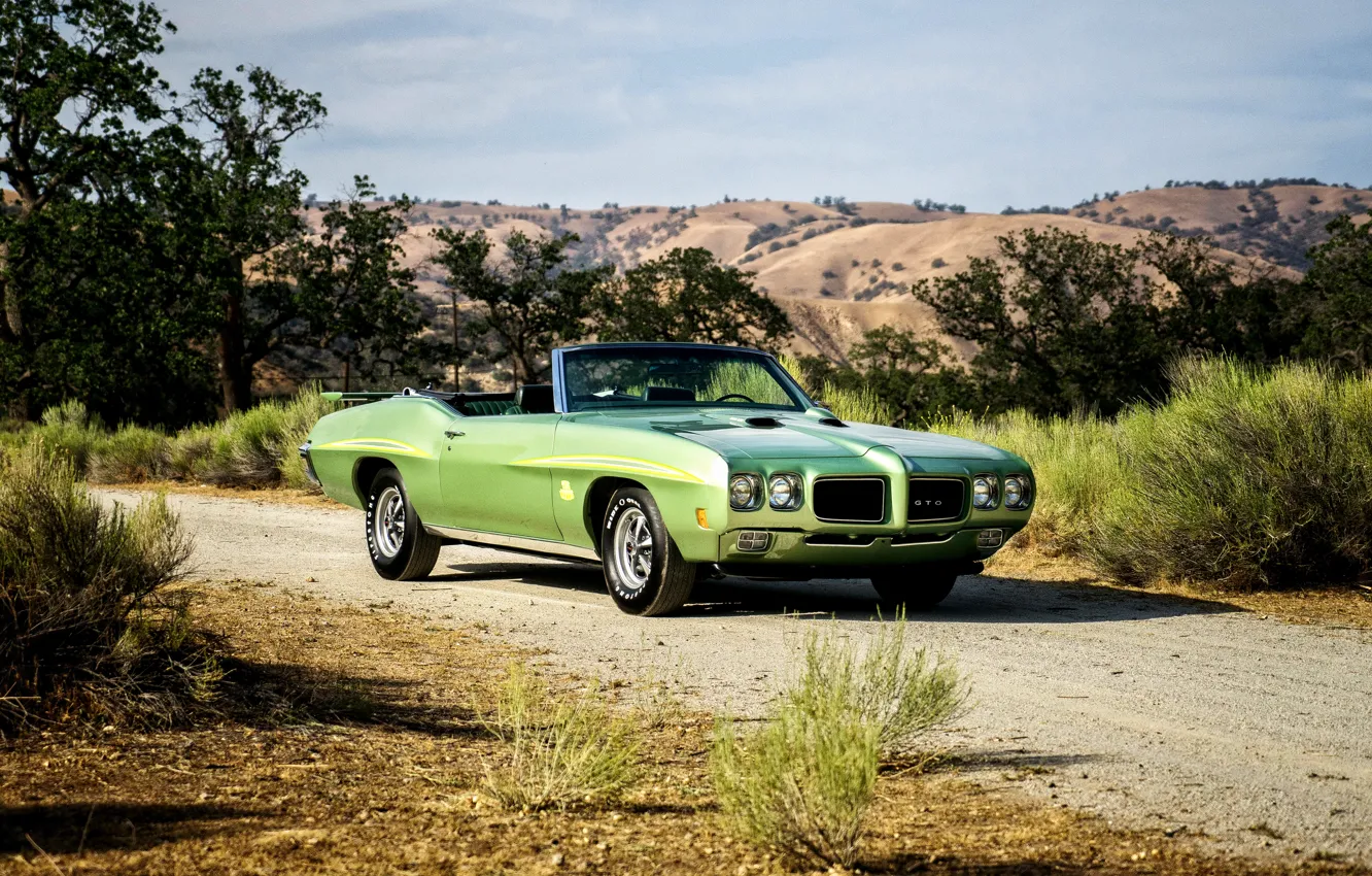 Фото обои Pontiac, GTO, 1970, понтиак, Convertible, Ram Air III, The Judge
