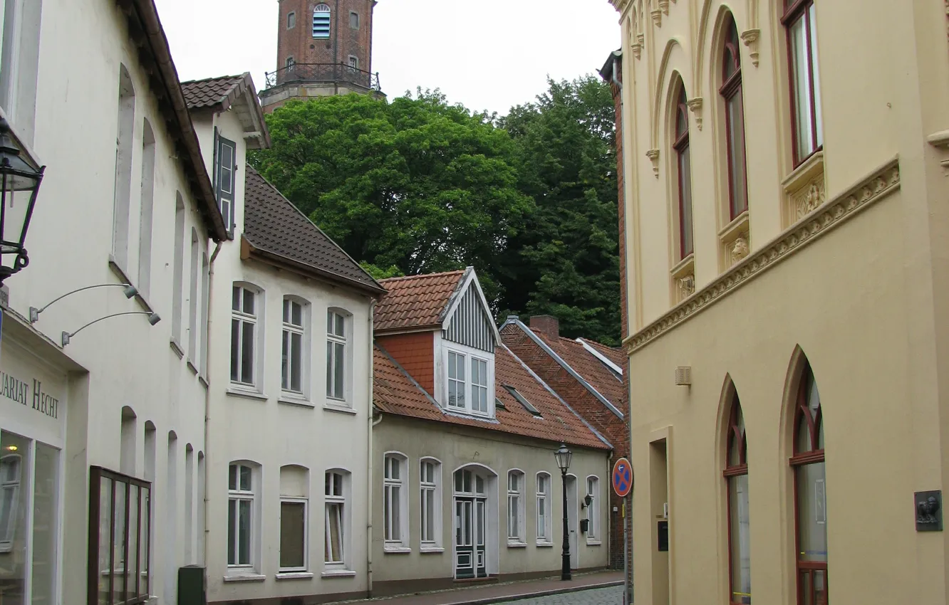 Фото обои Дома, Дорога, Город, Германия, Улица, Здания, Germany, Street