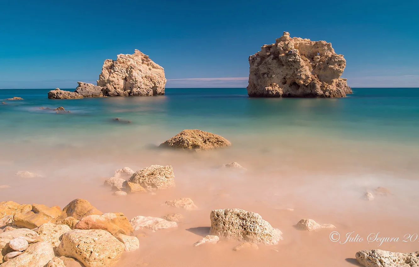 Фото обои море, вода, камни, скалы