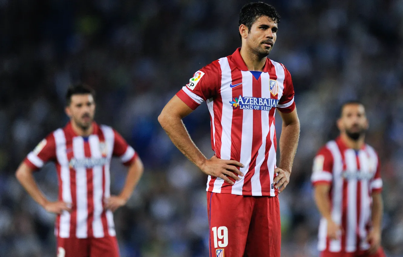 Фото обои Спорт, Футбол, Испания, Football, Клуб, Футболист, Атлетико Мадрид, Atlético de Madrid