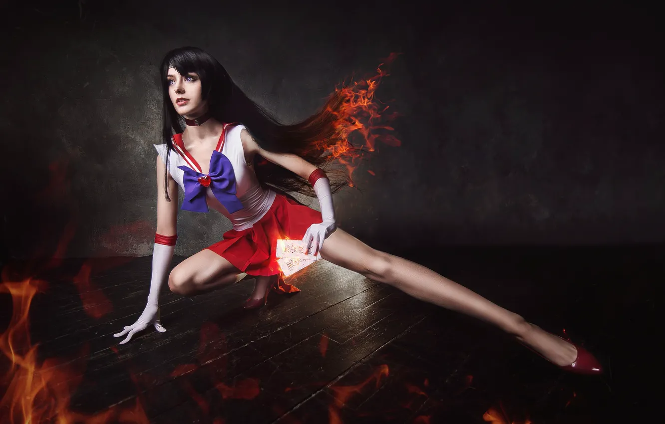 Фото обои аниме, косплей, девшка, Sailor Moon