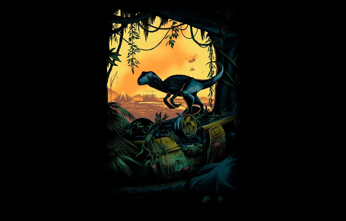 Фото обои фантастика, динозавр, Jurassic World, Мир юрского периода