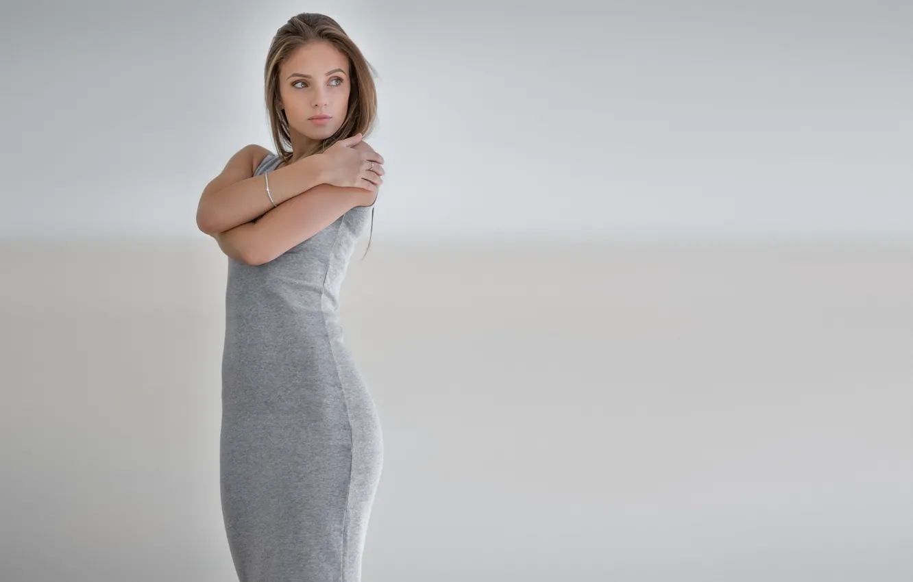 Фото обои девушка, фон, платье, красавица, браслет