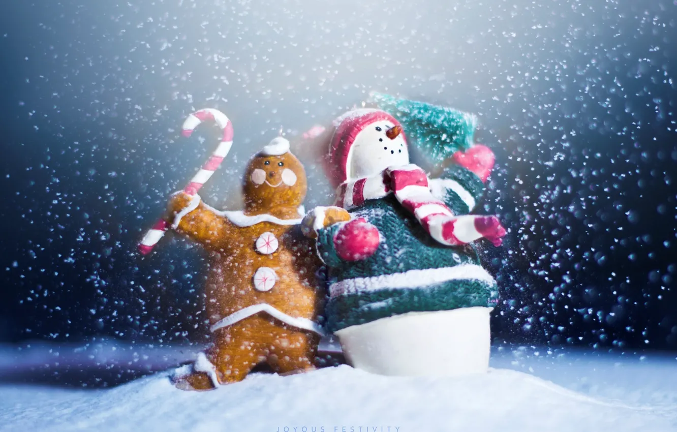 Фото обои праздник, новый год, снеговик, new year, happy, winter, snow, snowman