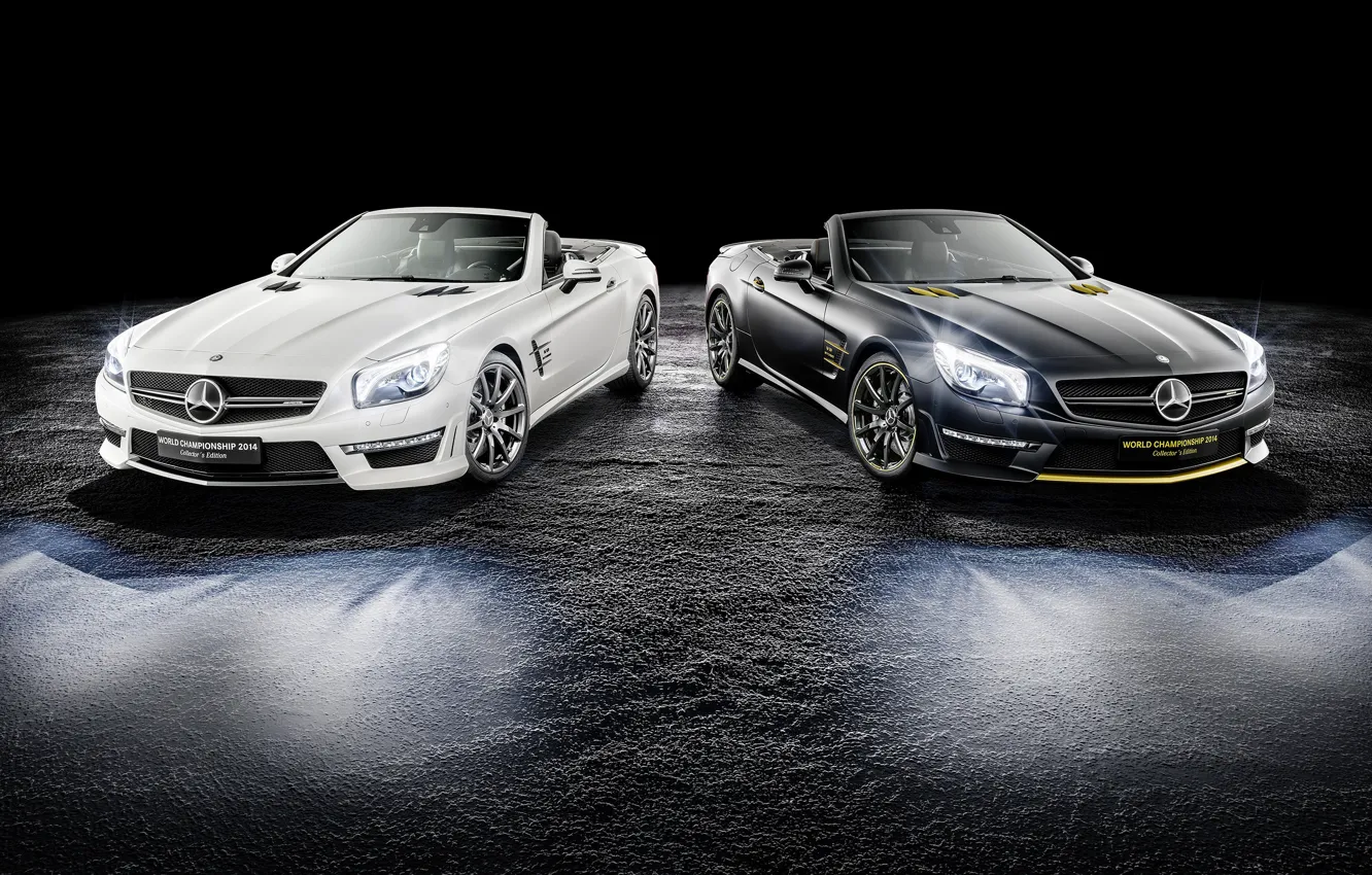 Фото обои Roadster, Mercedes-Benz, родстер, черный фон, мерседес, AMG, R231, SL-Class
